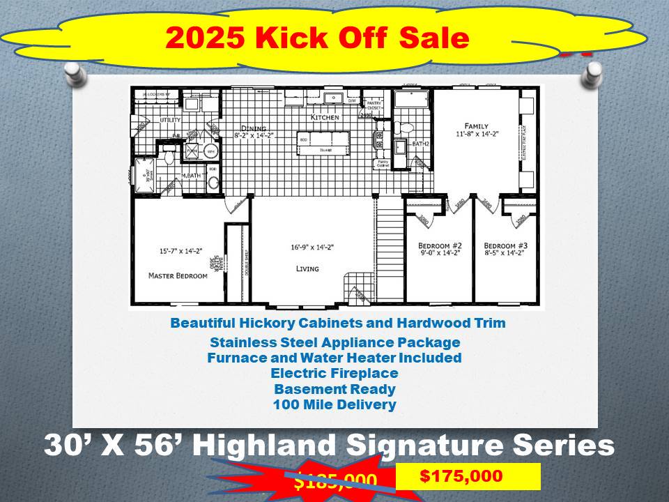 50 x 30 Highland Mod sale $175000 b